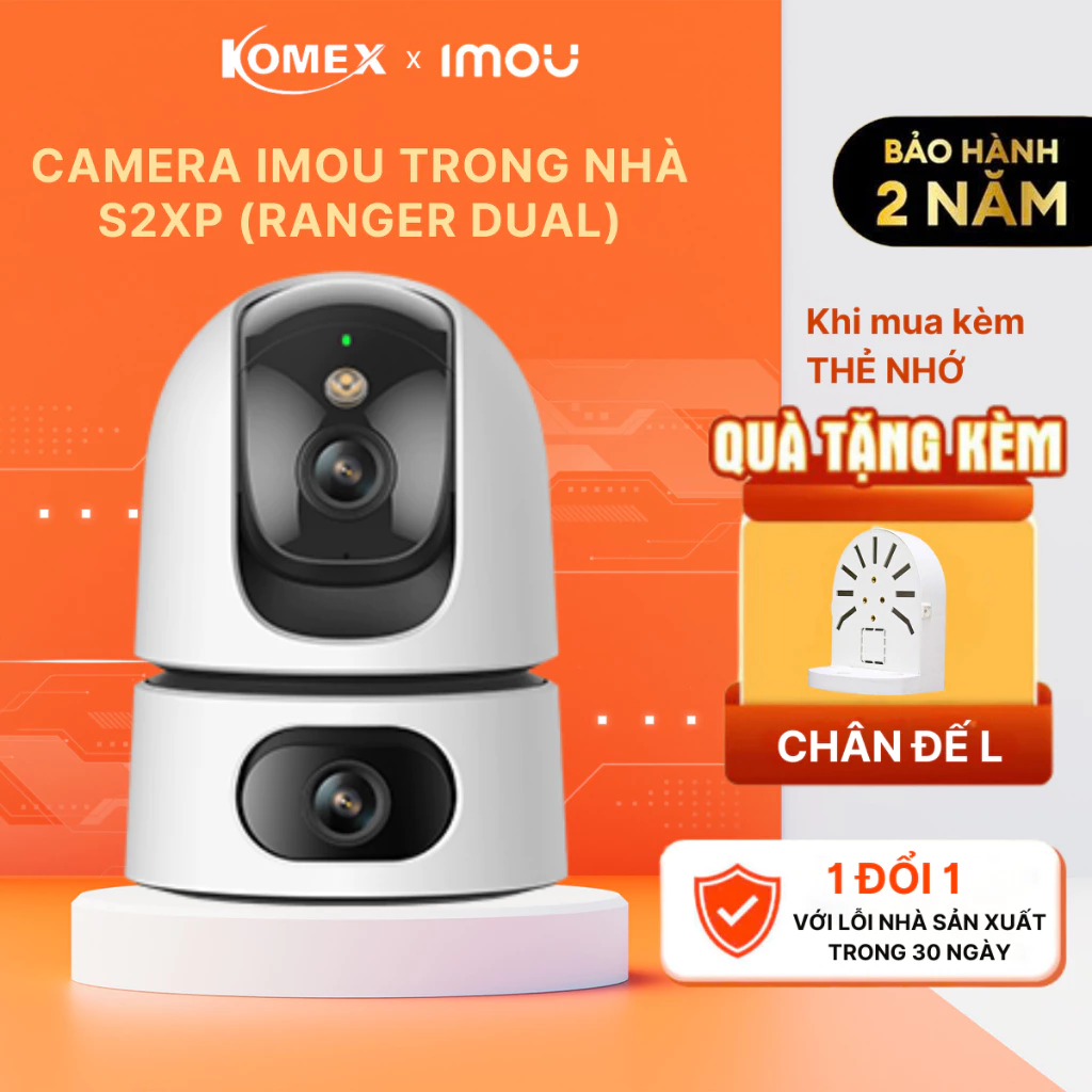 Camera 2 Mắt IMOU Ranger Dual (S2XP/S2XEP) - Giám Sát 360 Độ, Wi-Fi 6