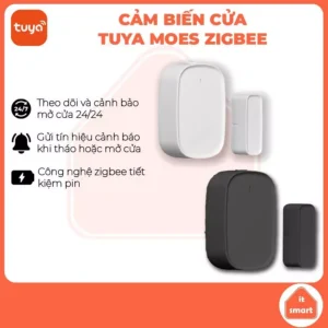 Cảm biến cửa zigbee Moes Tuya thời lượng pin dài lâu, độ nhạy cao, có thể tương thích Apple Homekit