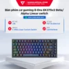 Bàn phím cơ Gaming có dây EDRA EK375v2 - Alpha Linear Switch Layout 75% Có núm xoay BH 24 tháng