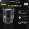 VILTROX AF 27mm F1.2 Pro APS-C For Nikon Z-Mount - Hàng Chính Hãng