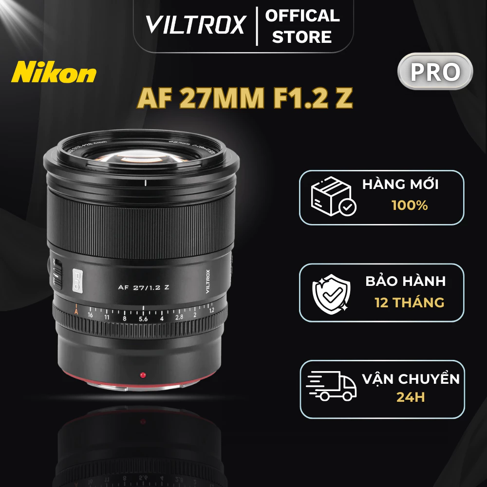 VILTROX AF 27mm F1.2 Pro APS-C For Nikon Z-Mount - Hàng Chính Hãng
