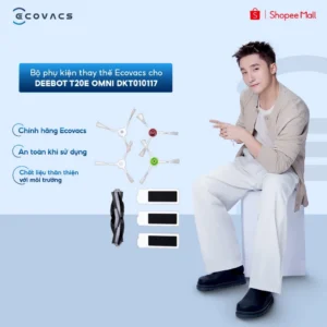 Bộ phụ kiện thay thế Ecovacs cho Deebot T20e OMNI DKT010117 (chổi chính, chổi cạnh, bộ lọc)