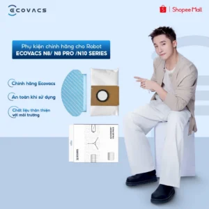 Phụ kiện chính hãng cho Robot Ecovacs N8/ N8 Pro /N10 Series | Hộp phụ kiện | Túi đựng bụi | Giẻ lau