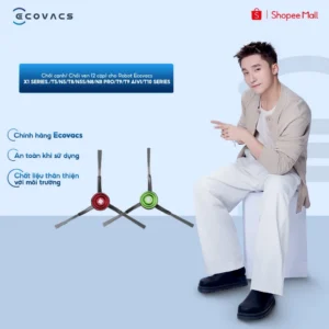Chổi cạnh/ Chổi ven (2 cặp) cho Robot Ecovacs X1 Series, /T5/ N5 / T8/ N5S / N8/ N8 PRO/ T9/ T9 AIVI/ T10 Series