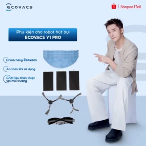 Phụ kiện cho robot hút bụi Ecovacs Y1 Pro | Hộp phụ kiện | Giẻ lau - Chính Hãng