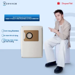 Set 3 Túi đựng rác cho Ecovacs YEEDI Y1 PLUS/ Y1 PRO PLUS/ NEO 2.0 PLUS DDB031001