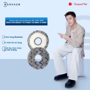 Giẻ lau robot hút bụi Ecovacs 201_2102_24V8 - Dành cho Deebot T10 Turbo, T10 OMNI, X1 OMNI