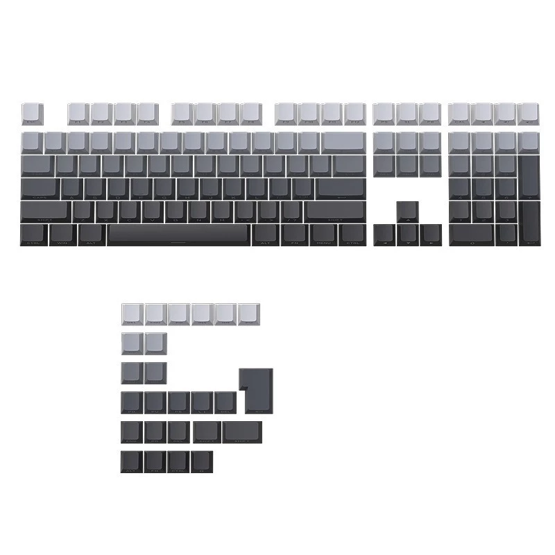 Keycap xuyên led POLAR, NINJA, GRADIENT mặt trên, side print profile CHERRY PBT siêu đẹp
