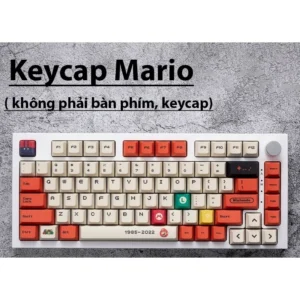 Keycap Mario đỏ với chất liệu PBT profile Cherry cực chất dành cho các dòng bàn phím cơ 126 phím