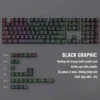 Bộ Keycap Contour ToPo GRAPHIC - Xuyên Led - Mạch Xuôi - PBT Double shot - OEM