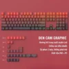 Bộ Keycap Contour ToPo GRAPHIC - Xuyên Led - Mạch Xuôi - PBT Double shot - OEM