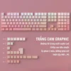 Bộ Keycap Contour ToPo GRAPHIC - Xuyên Led - Mạch Xuôi - PBT Double shot - OEM