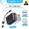 Củ sạc Anker Nano 35W | Tích hợp cáp rút gọn tuỳ chỉnh USB-C | 1 cổng USB-C | Sạc nhanh Power IQ 3.0 | Nhỏ gọn - A2658