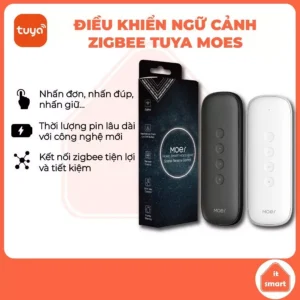 Công tắc ngữ cảnh Tuya, điều khiển ngữ cảnh cầm tay Tuya Moes 12 chế độ, nam châm tiện lợi, zigbee