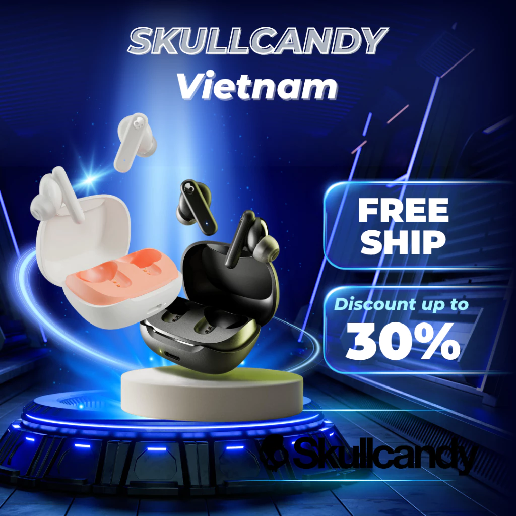 Tai Nghe Bluetooth Skullcandy Smokin' Buds - Chất Âm Mỹ, Pin 20H