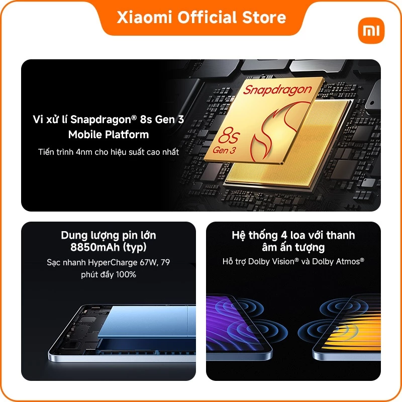 Máy tính bảng Xiaomi Pad 7 Pro 3.2K 144Hz: Đỉnh Cao Hiệu Năng HyperAI - Image 2