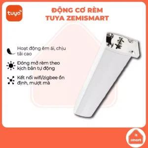 Động cơ rèm Tuya Zemismart có thể tương thích Apple Homekit, hoạt động êm dịu, ổn định, lực kéo khỏe