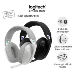 [Livestream] Tai nghe Gaming không dây Bluetooth Logitech G321 LIGHTSPEED - Cần micro 16 kHz, pin 20 giờ
