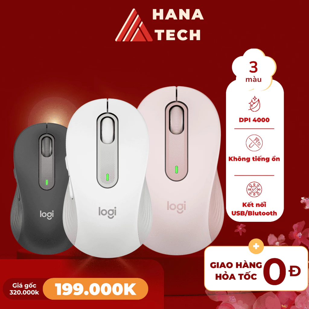 Chuột Không Dây Logitech M650/M650L Signature - Click Siêu Êm
