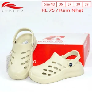 (Chính hãng) Dép sục nữ REDLEO DRL-75 , dép nữ quai hậu đúc nguyên khối cao 5cm êm mềm nhẹ