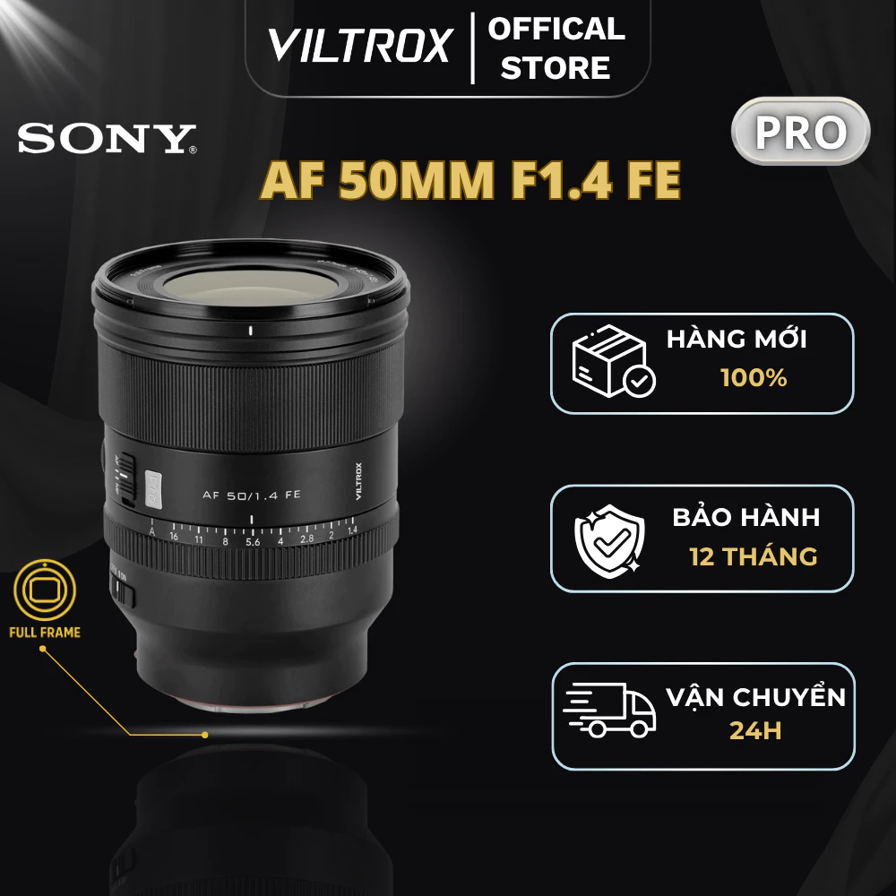 VILTROX AF 50mm F1.4 Pro Full- Frame For Sony E-Mount - HÀNG CHÍNH HÃNG