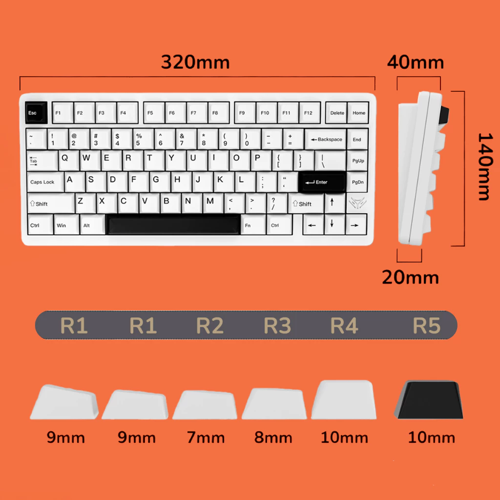 Bàn phím nhôm CNC ELECFOX INKY75: Mạch xuôi, 3 Mode, Full Option - Image 2
