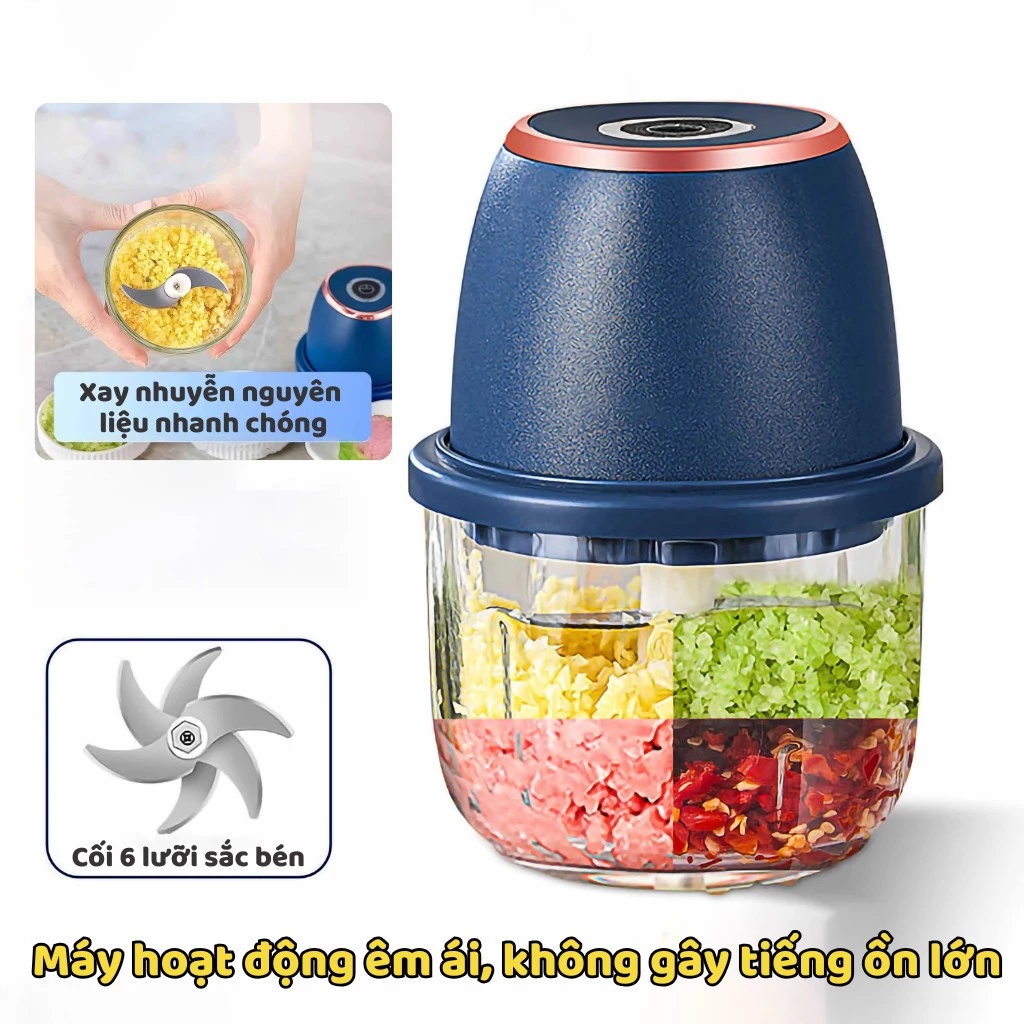 Máy xay tỏi và tiêu cầm tay điện mini - Máy xay tỏi và tiêu tiện lợi, Máy xay nhà bếp
