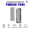 Case bàn phím cơ không dây YINDIAO Y65S - Led RGB - 3 mode kết nối - Màn TFT - Hotswapable - APP - Mạch xuôi - Núm xoay