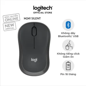 [Livestream] Chuột Bluetooth Logitech M241 Silent - Không dây, Nhỏ gọn, Tương thích Windows, macOS