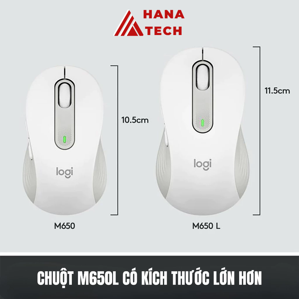 Chuột Không Dây Logitech M650/M650L Signature - Click Siêu Êm - Image 3