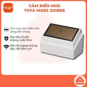Cảm biến mưa kiêm ánh sáng Tuya Moes zigbee độ nhay cao, chính xác, chống nước