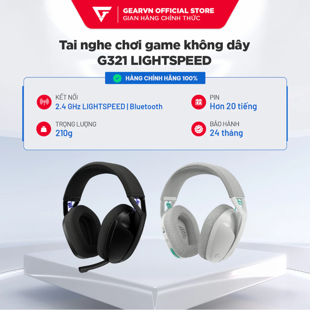 Tai nghe không dây Logitech G321 LIGHTSPEED Mic tích hợp BH 24 Tháng