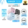 [LIVE] Củ sạc nhanh Anker 20W/ 30W Power IQ 3.0 GaN | 1 cổng USB-C | Chân gập gấp gọn tiện lợi - A2699/8
