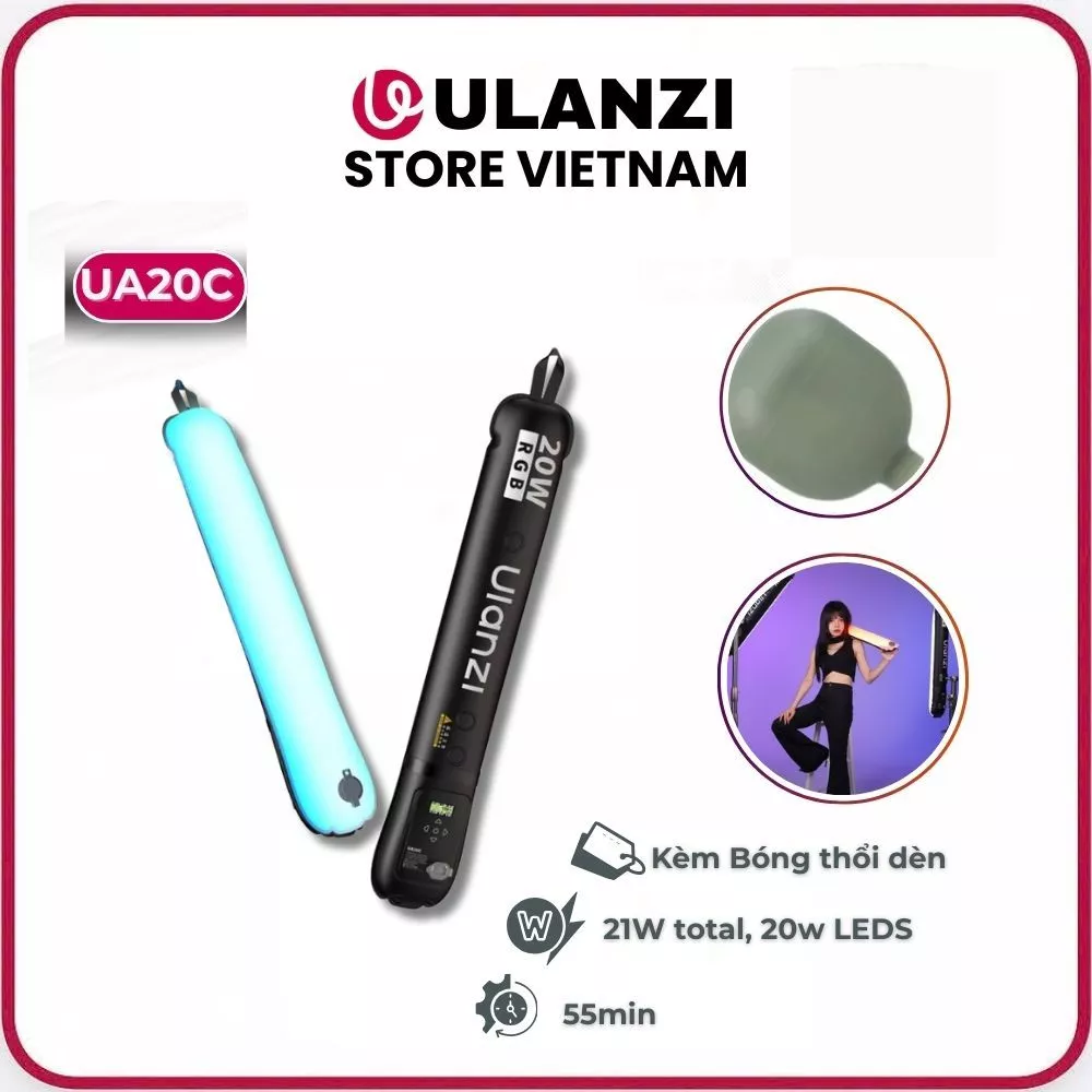 Ulanzi UA20C - Đèn Phao Pin Sạc Chống Nước 20W RGB (L234)
