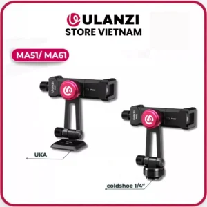 Ulanzi MA51/ MA61 – Ngàm Kẹp Điện Thoại ULANZI MA61 / MA51 Chất Liệu Kim Loại Xoay 360° Tiện Lợi