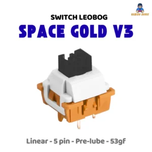 Combo Switch LEOBOG SPACE GOLD - 5 pin - Switch bàn phím cơ - Linear - 53gf - Pre-lube