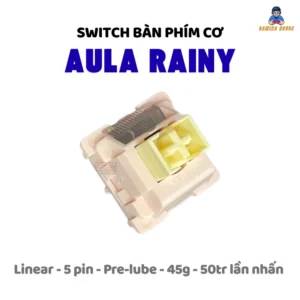 Combo Switch AULA Rainy - 5 pin - Switch bàn phím cơ - Linear - 45g - Pre-lube