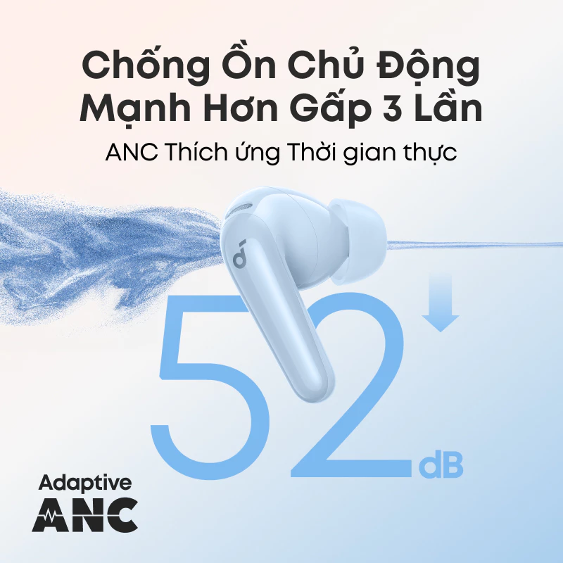 Tai Nghe Soundcore R60i NC: Chống Ồn Tuyệt Đối 52dB, Pin 50H & AI - Image 2