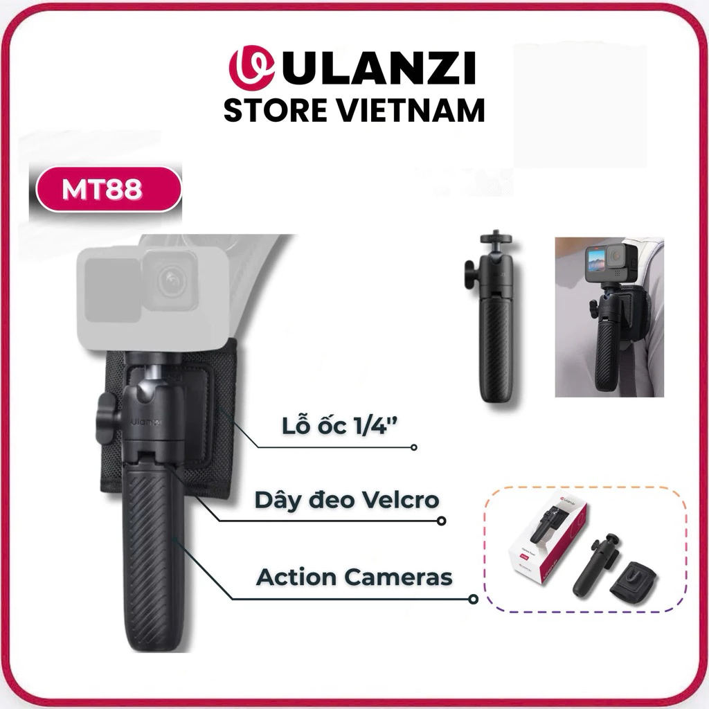 ULANZI MT88 - Chân Máy Clipmate Dành Cho Action Cameras (T136)