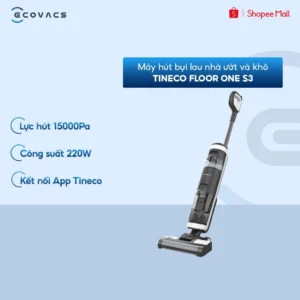 Tineco Floor One S3 Máy hút bụi lau sàn khô ướt | Lực hút 15000Pa