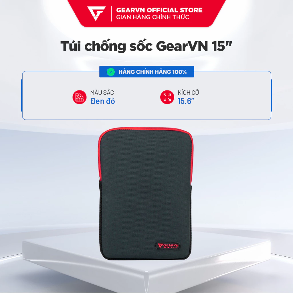 Túi chống sốc bảo vệ Laptop 15 inch, chất liệu dày dặn, khóa kéo mượt mà, thiết kế tối giản thanh lịch