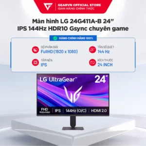 Màn hình Gaming LG Ultragear 2025 24G411A-B 24inch IPS 144Hz HDR10 Gsync Chính Hãng BH 24 Tháng