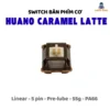 Combo Switch Huano Caramel Latte Ajazz - 5 pin - Switch bàn phím cơ - Linear - Pre-lube - PA66 - POK POM