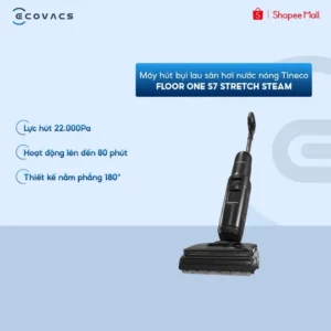 [KOLs] Tineco S7 Stretch Steam Máy hút bụi lau sàn | Lực hút 22.000Pa | Lau nhà bằng hơi nóng HyperSteam 160℃ | BH 2 năm
