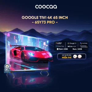 [Miễn phí lắp đặt HCM - HN] Google Tivi Qled+ 65 Inch - 65Y73 PRO Youtube Netfilx Smart TV