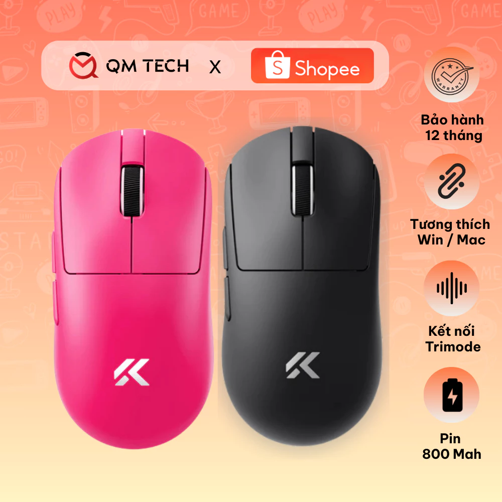 Chuột Gaming Mchose A7 / A7 Pro V2 - Cảm Biến 26K DPI & 8K Polling Rate