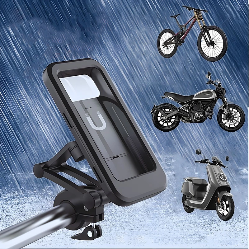 Giá Đỡ Điện Thoại Đa Năng Chống Nước - Gắn Xe Máy/Xe Đạp/Ô Tô, Xoay 360°
