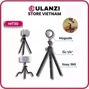 Ulanzi MT30 - Chân Tripod Flexible MagSafe, Xoay 360° Cho Điện thoại & Máy ảnh cỡ nhỏ