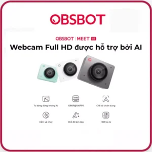 OBSBOT Meet SE - Webcam Full HD 1080p Hỗ Trợ AI Có Chức Năng Làm Đẹp - Hàng Chính Hãng