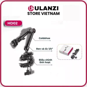 Ulanzi HD02 Magic Arm 10" - Giá Đỡ Máy Ảnh ,Tay đỡ Magic Arm 10 Inch Kèm Kẹp Super Clamp